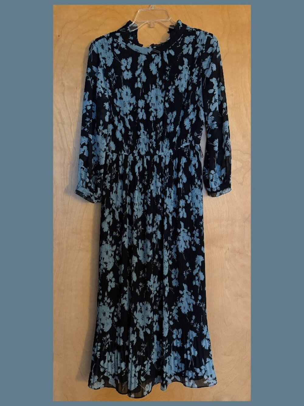 ZARA PLEATED PRINT DRESS
